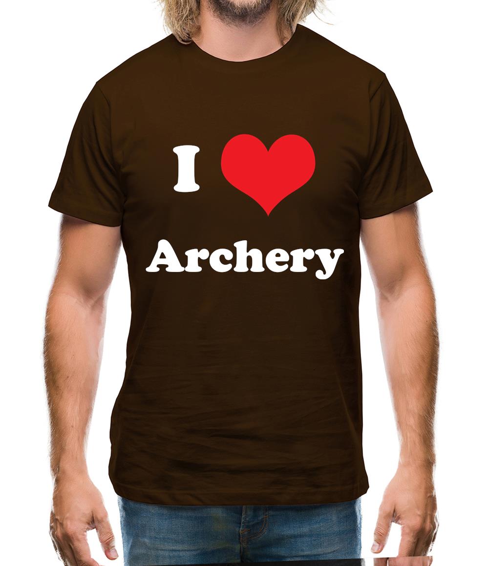 I Love Archery Mens T-Shirt I Love Archery Mens T-Shirt