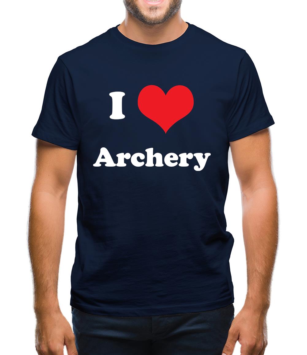 I Love Archery Mens T-Shirt I Love Archery Mens T-Shirt