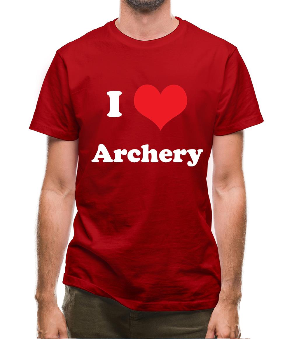 I Love Archery Mens T-Shirt I Love Archery Mens T-Shirt