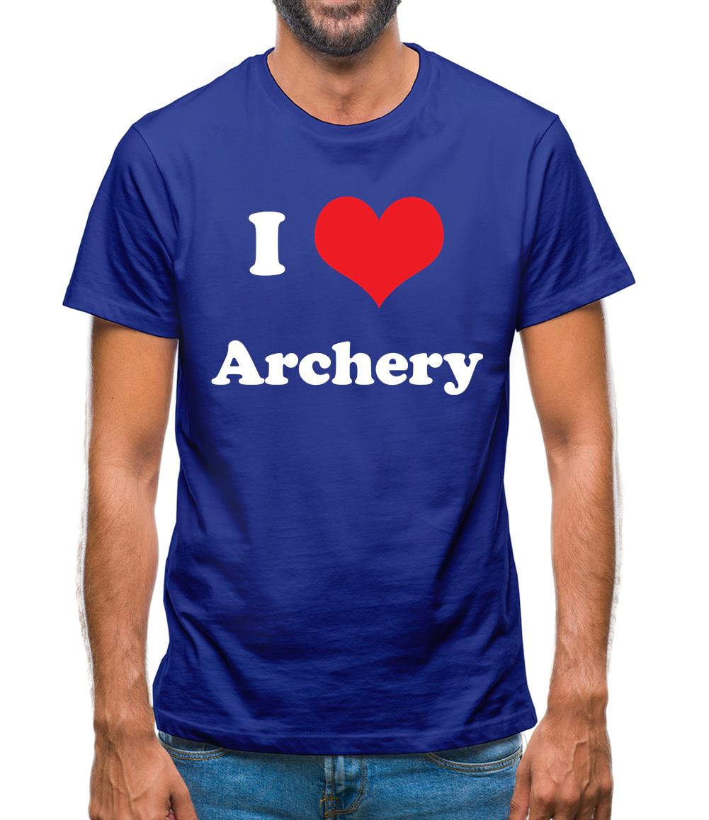 I Love Archery Mens T-Shirt I Love Archery Mens T-Shirt