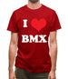 I Love Bmx Mens T-Shirt I Love Bmx Mens T-Shirt