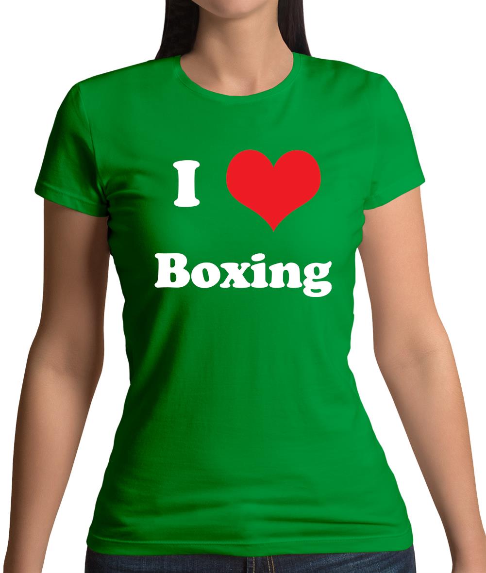 I Love Boxing Womens T-Shirt I Love Boxing Womens T-Shirt
