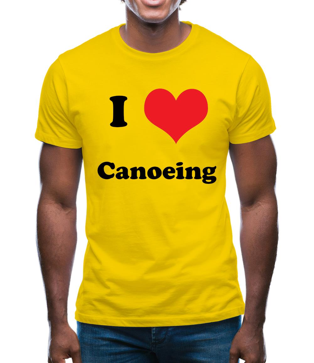 I Love Canoeing Mens T-Shirt I Love Canoeing Mens T-Shirt