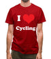I Love Cycling Mens T-Shirt I Love Cycling Mens T-Shirt