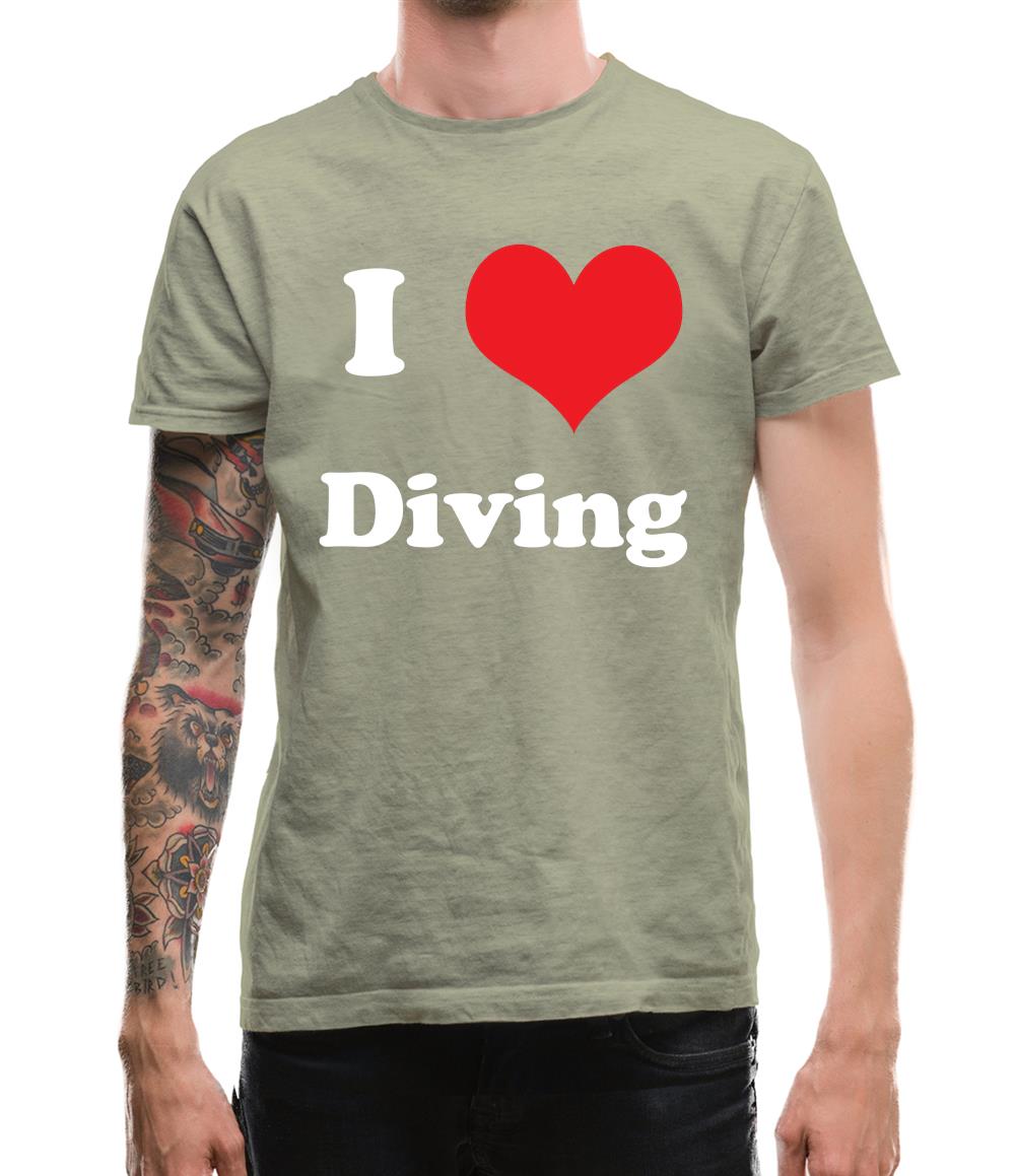 I Love Diving Mens T-Shirt I Love Diving Mens T-Shirt
