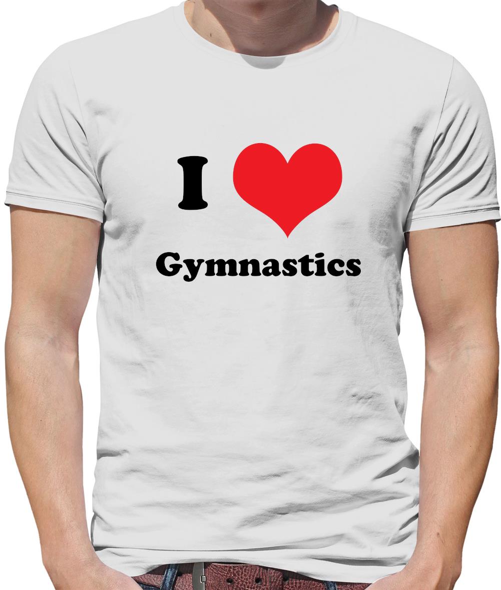 Dressdown I Love Gymnastics Mens T-Shirt Dressdown I Love Gymnastics Mens T-Shirt