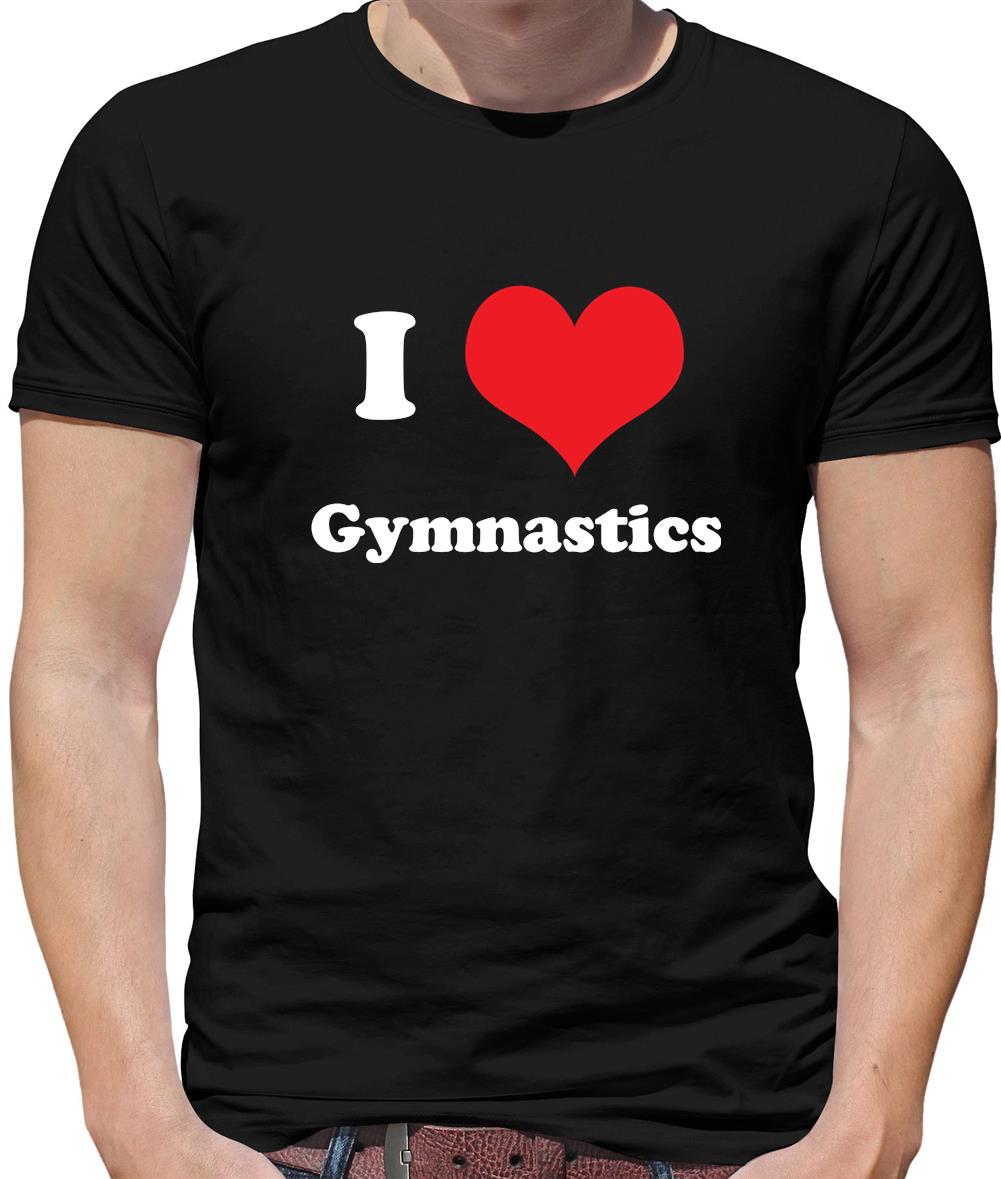 Dressdown I Love Gymnastics Mens T-Shirt Dressdown I Love Gymnastics Mens T-Shirt