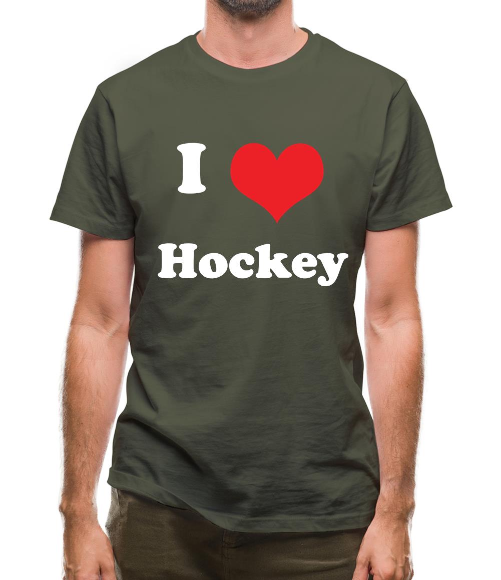 I Love Hockey Mens T-Shirt I Love Hockey Mens T-Shirt