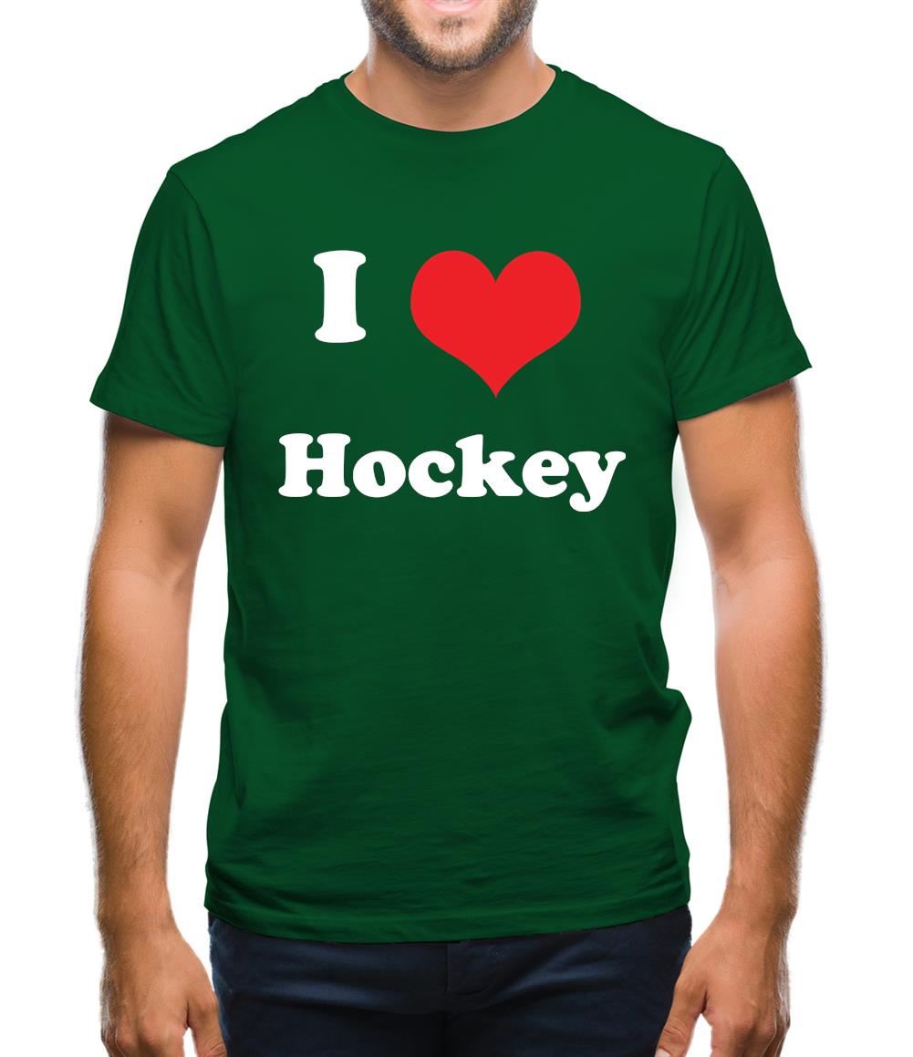 I Love Hockey Mens T-Shirt I Love Hockey Mens T-Shirt