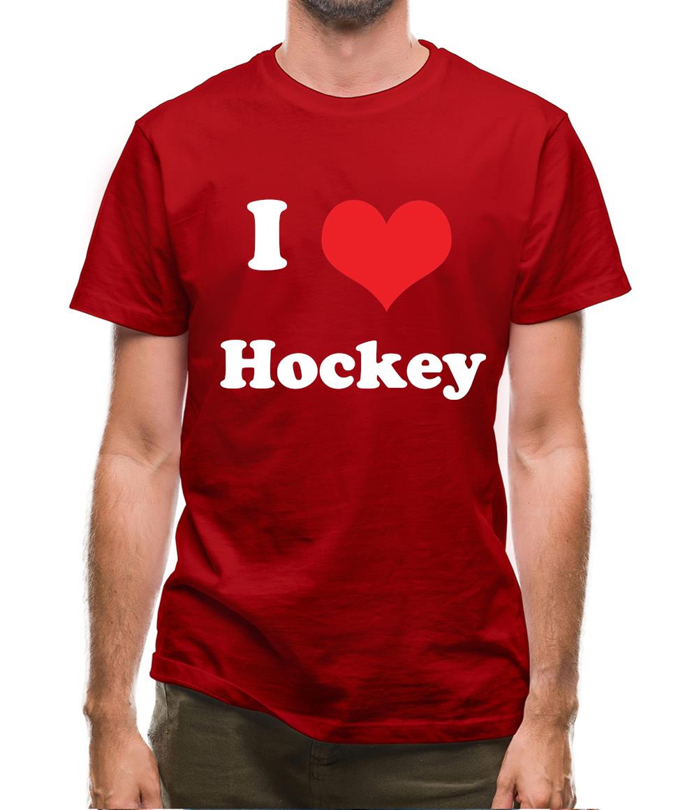 I Love Hockey Mens T-Shirt I Love Hockey Mens T-Shirt