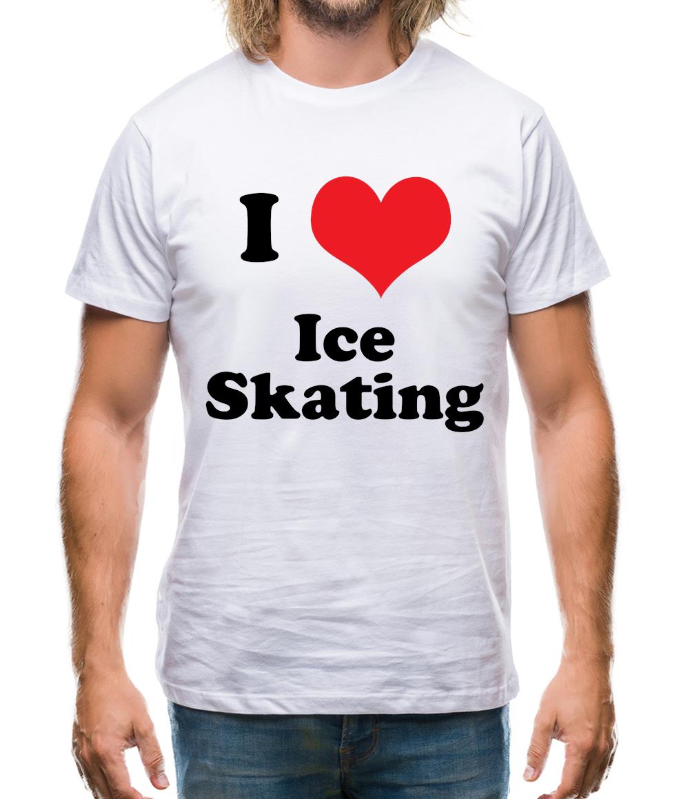 I Love Ice Skating Mens T-Shirt I Love Ice Skating Mens T-Shirt