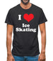 I Love Ice Skating Mens T-Shirt I Love Ice Skating Mens T-Shirt