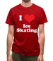 I Love Ice Skating Mens T-Shirt I Love Ice Skating Mens T-Shirt