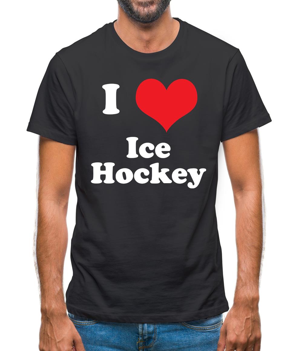 I Love Ice Hockey Mens T-Shirt I Love Ice Hockey Mens T-Shirt