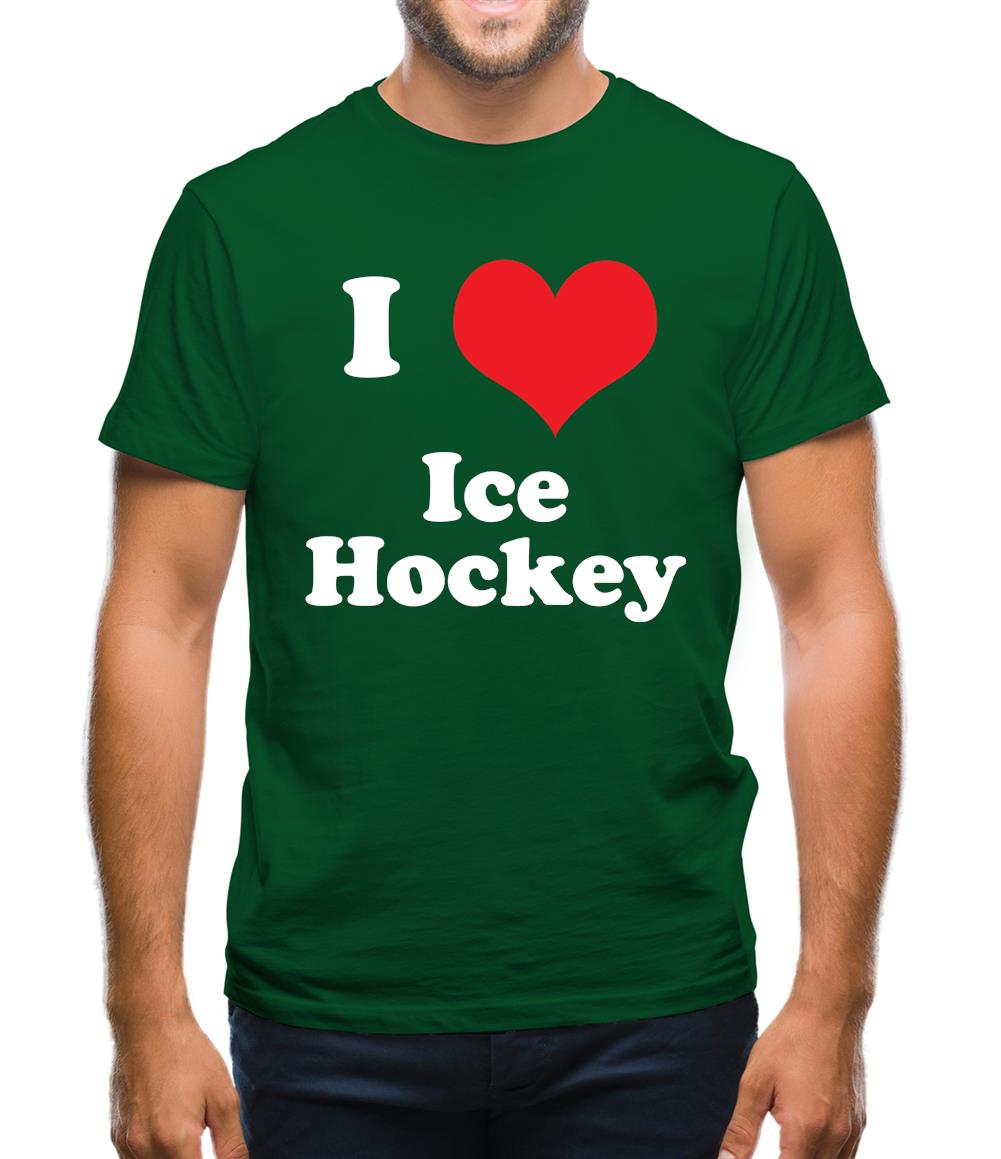 I Love Ice Hockey Mens T-Shirt I Love Ice Hockey Mens T-Shirt