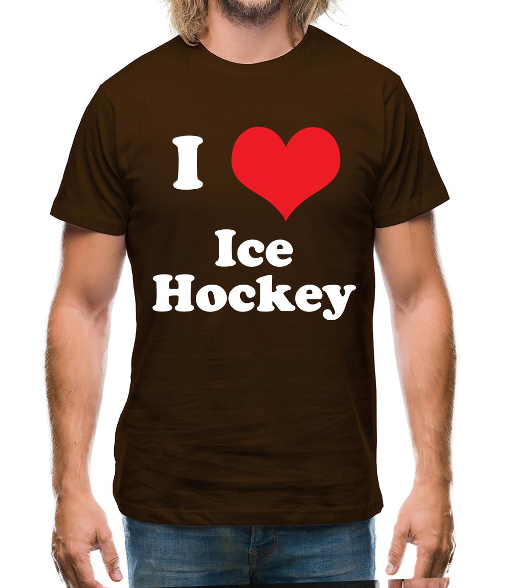 I Love Ice Hockey Mens T-Shirt I Love Ice Hockey Mens T-Shirt