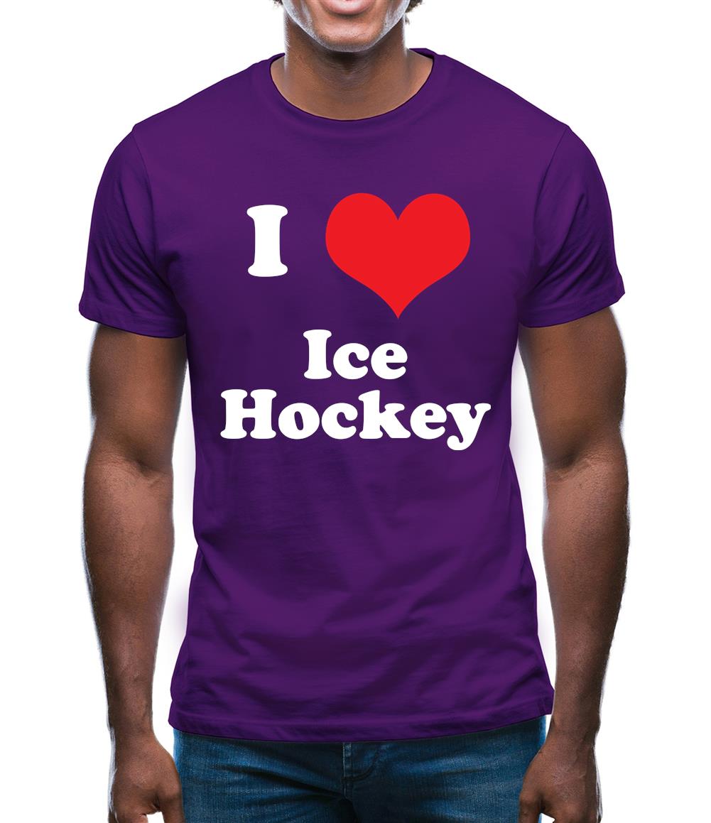 I Love Ice Hockey Mens T-Shirt I Love Ice Hockey Mens T-Shirt