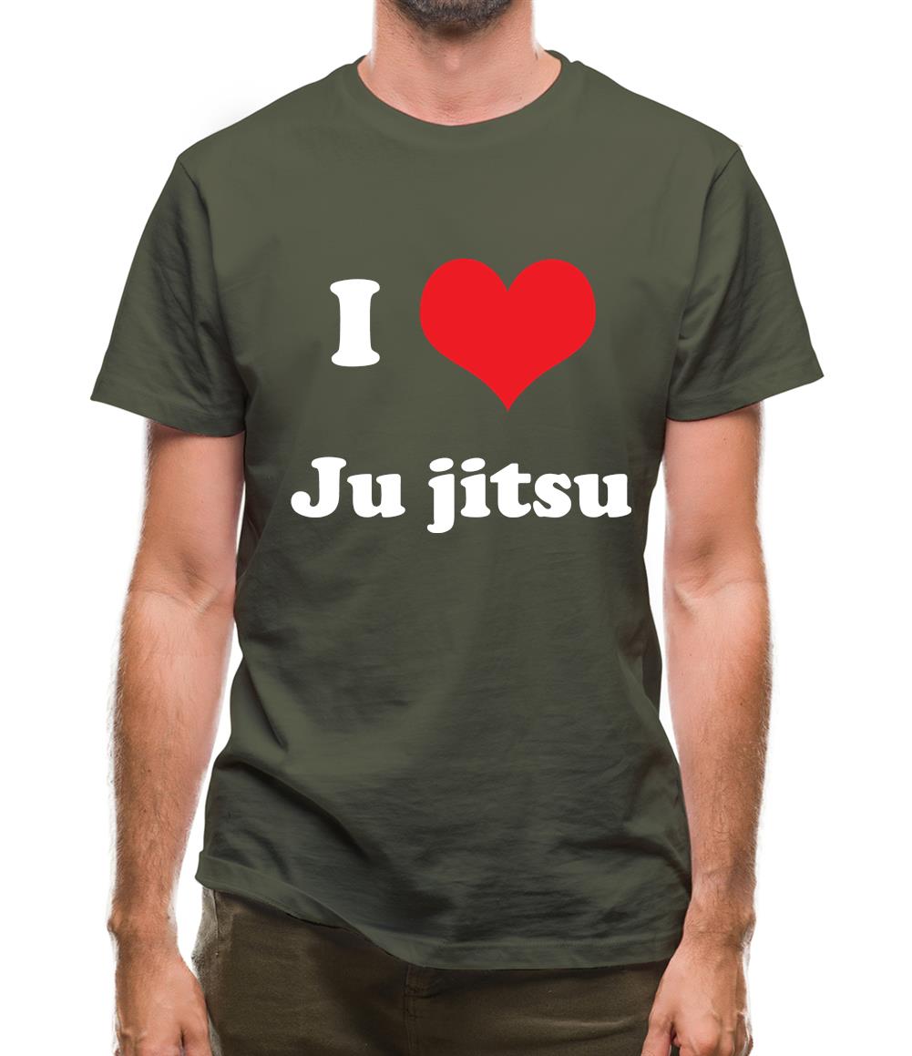 I Love Jujitsu Mens T-Shirt I Love Jujitsu Mens T-Shirt