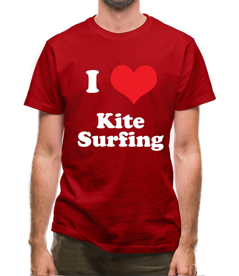 I Love Kite Surfing Mens T-Shirt I Love Kite Surfing Mens T-Shirt