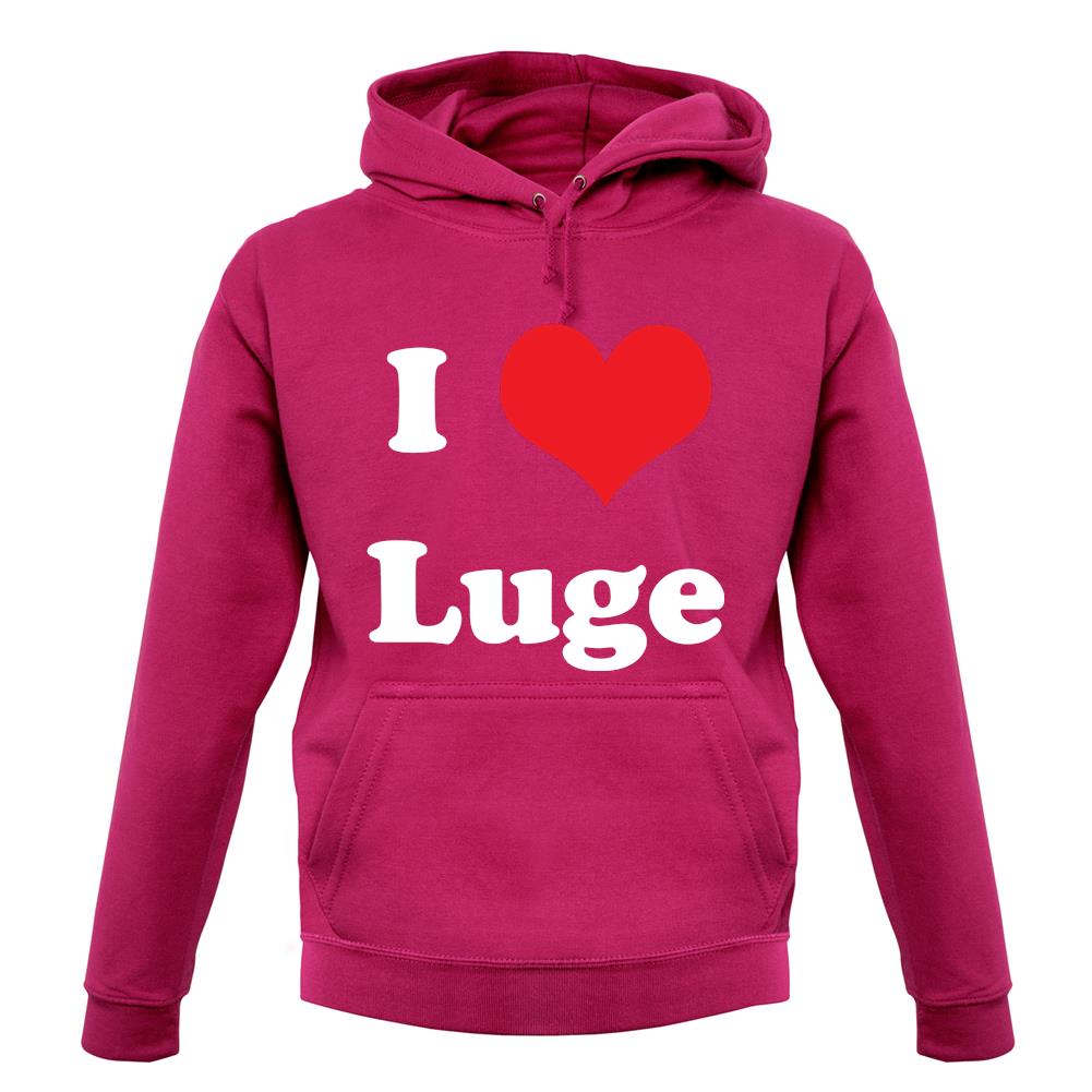 I Love Luge unisex hoodie I Love Luge unisex hoodie