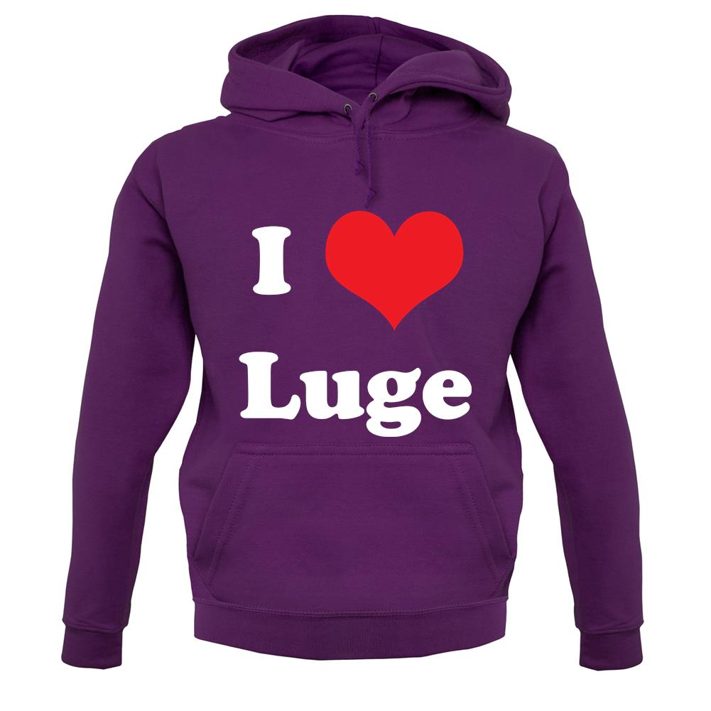 I Love Luge unisex hoodie I Love Luge unisex hoodie