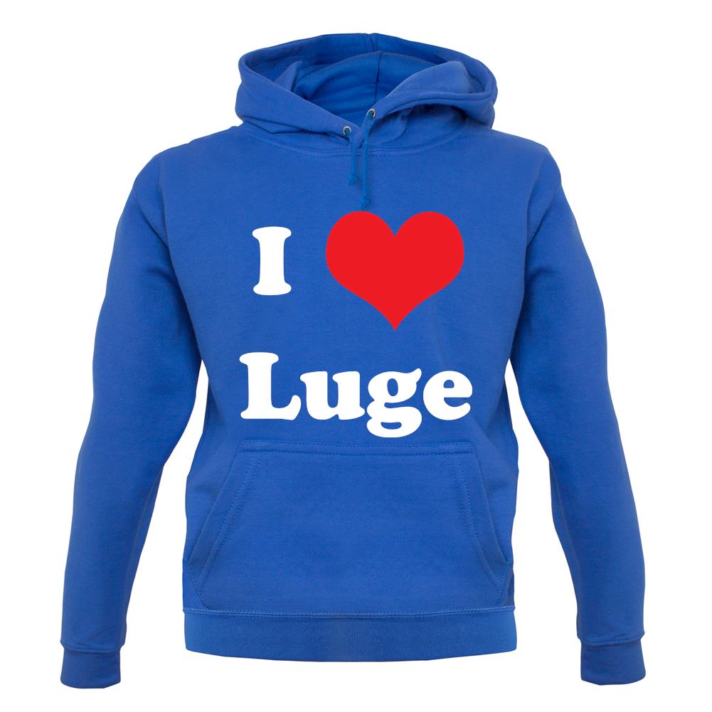 I Love Luge unisex hoodie I Love Luge unisex hoodie
