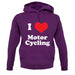 I Love Motor Cycling unisex hoodie I Love Motor Cycling unisex hoodie