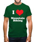 I Love Mountain Biking Mens T-Shirt I Love Mountain Biking Mens T-Shirt