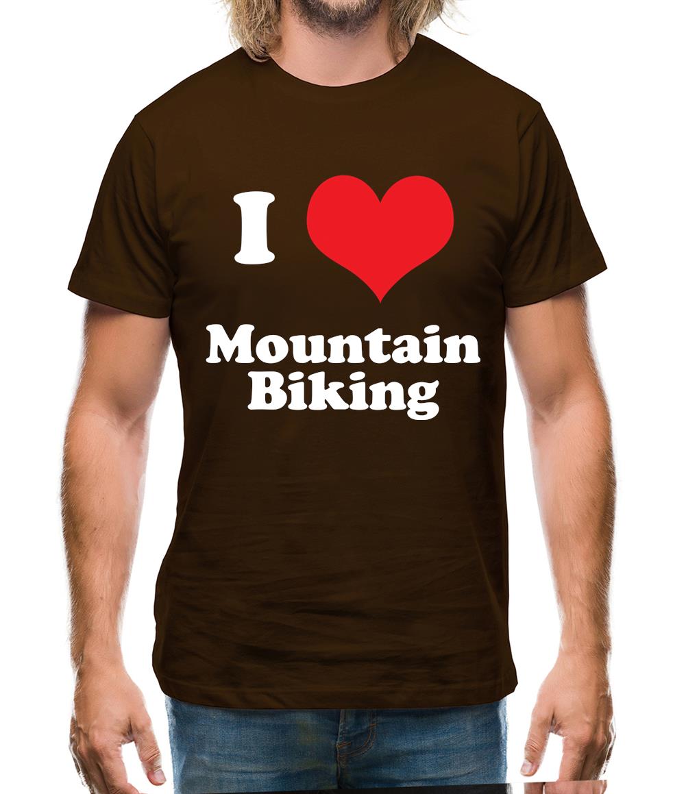 I Love Mountain Biking Mens T-Shirt I Love Mountain Biking Mens T-Shirt