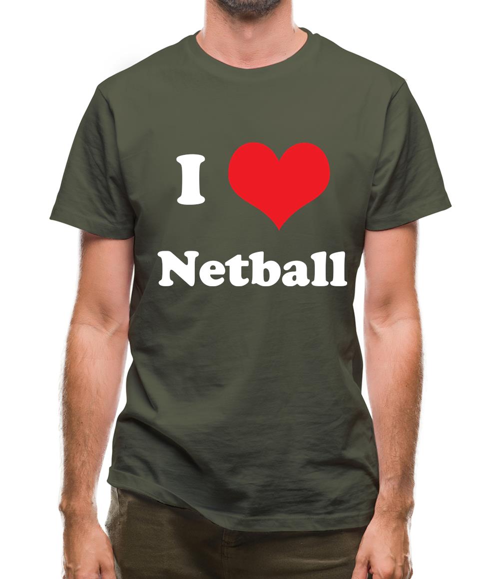 I Love Netball Mens T-Shirt I Love Netball Mens T-Shirt