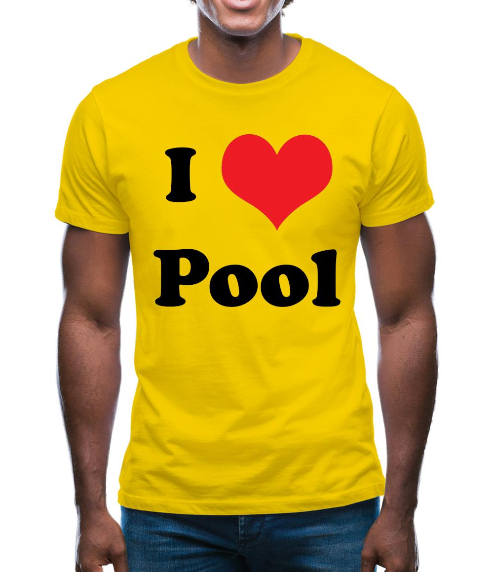 I Love Pool Mens T-Shirt I Love Pool Mens T-Shirt