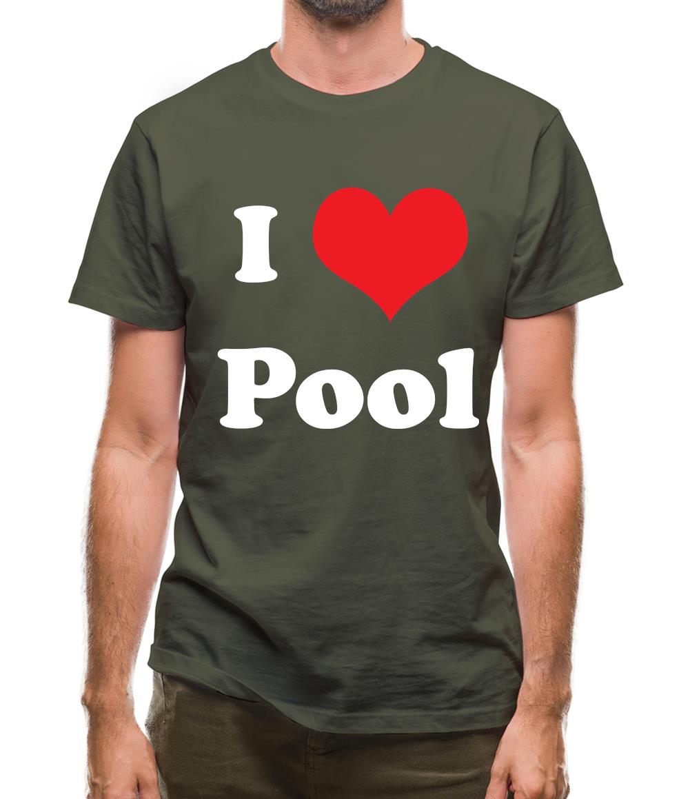 I Love Pool Mens T-Shirt I Love Pool Mens T-Shirt