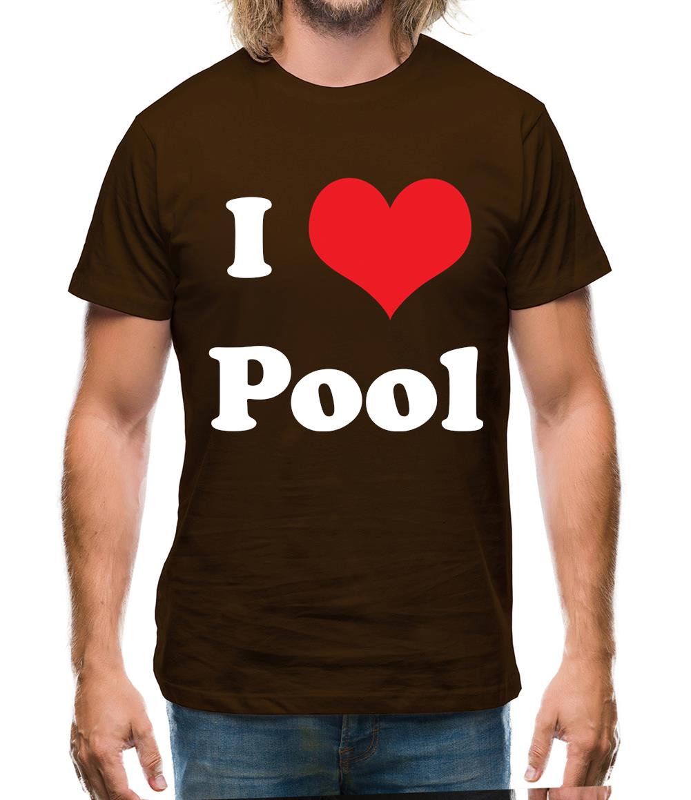 I Love Pool Mens T-Shirt I Love Pool Mens T-Shirt