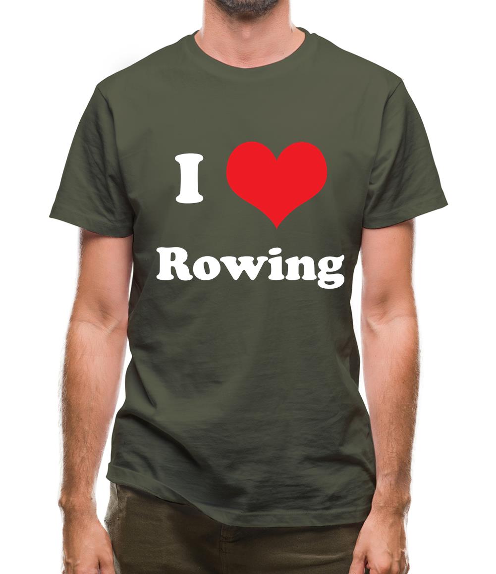 I Love Rowing Mens T-Shirt I Love Rowing Mens T-Shirt