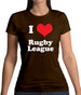 I Love Rugby League Womens T-Shirt I Love Rugby League Womens T-Shirt