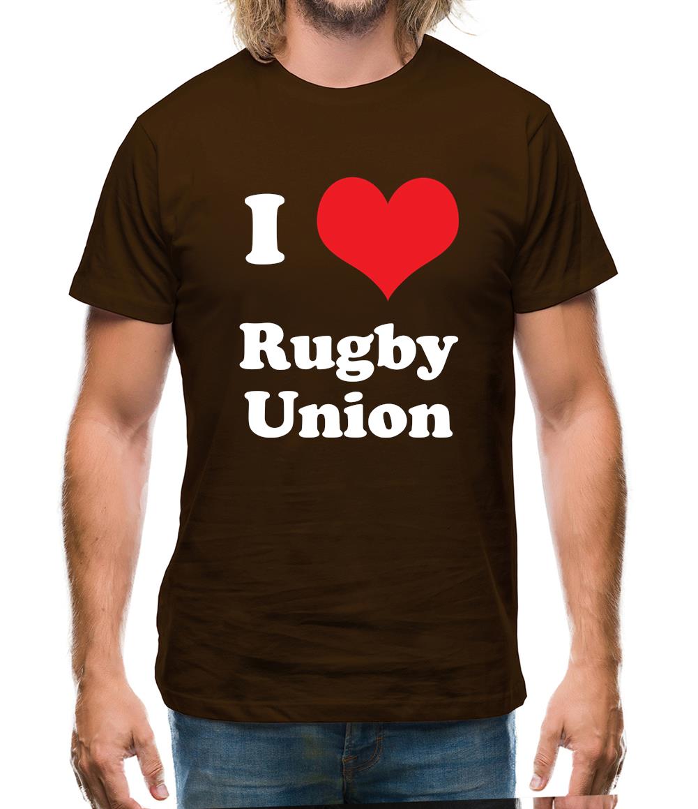 I Love Rugby Union Mens T-Shirt I Love Rugby Union Mens T-Shirt