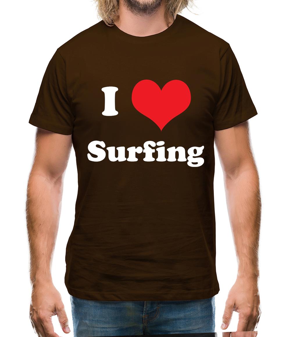 I Love Surfing Mens T-Shirt I Love Surfing Mens T-Shirt