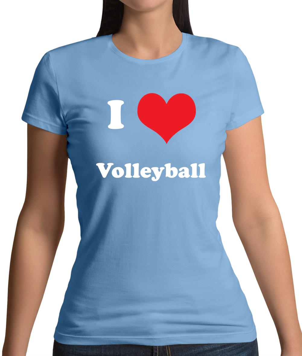 I Love Volleyball Womens T-Shirt I Love Volleyball Womens T-Shirt