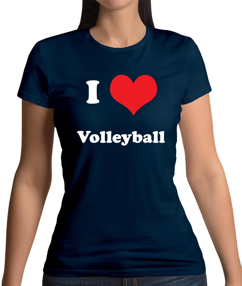 I Love Volleyball Womens T-Shirt I Love Volleyball Womens T-Shirt