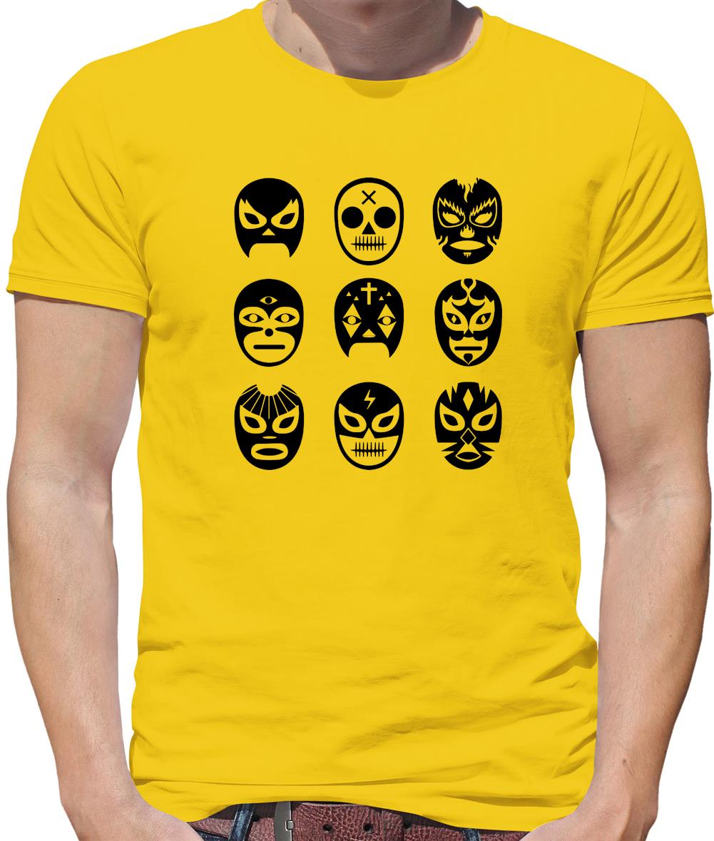 Lucha Masks Mens T-Shirt Lucha Masks Mens T-Shirt