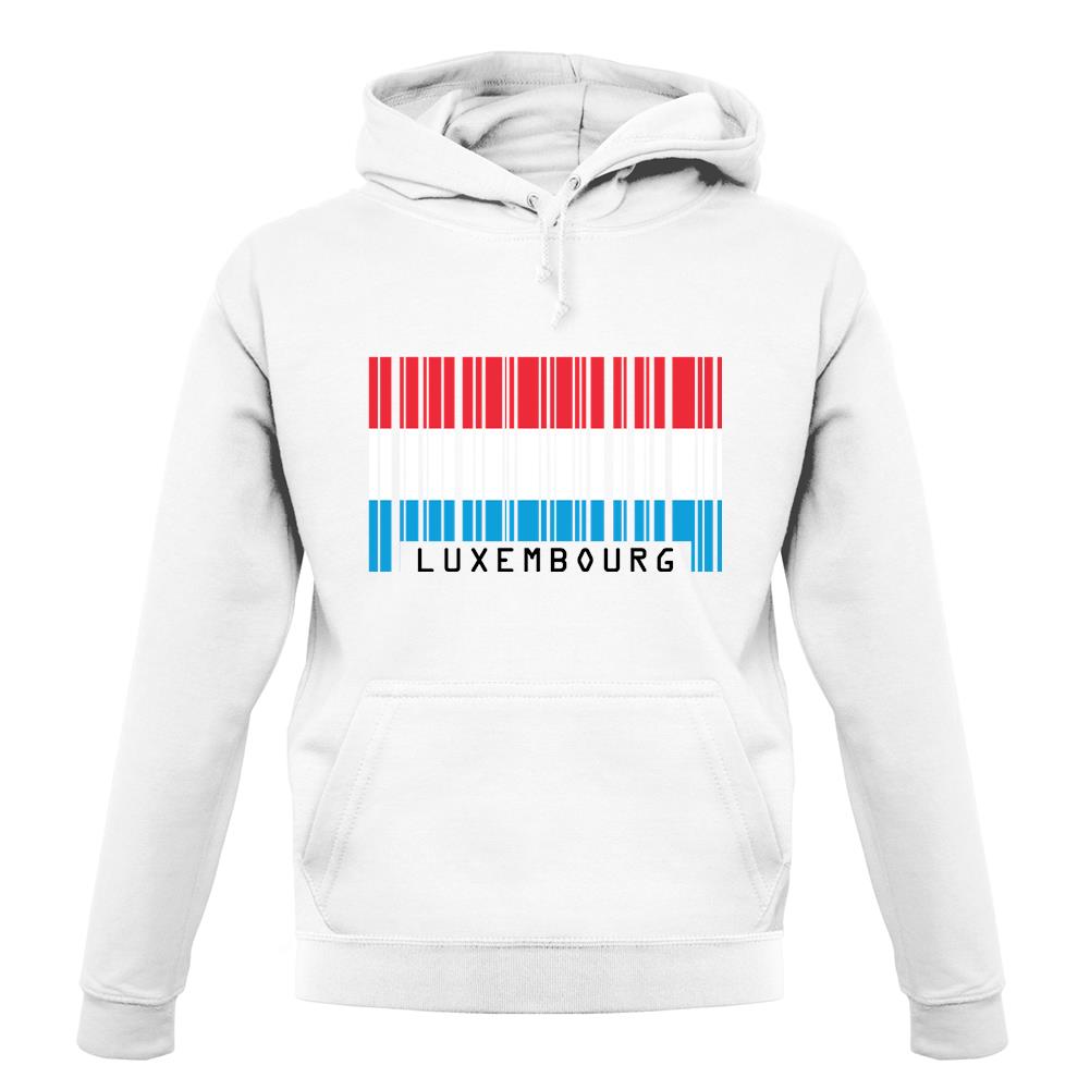 Luxembourg Barcode Style Flag unisex hoodie Luxembourg Barcode Style Flag unisex hoodie