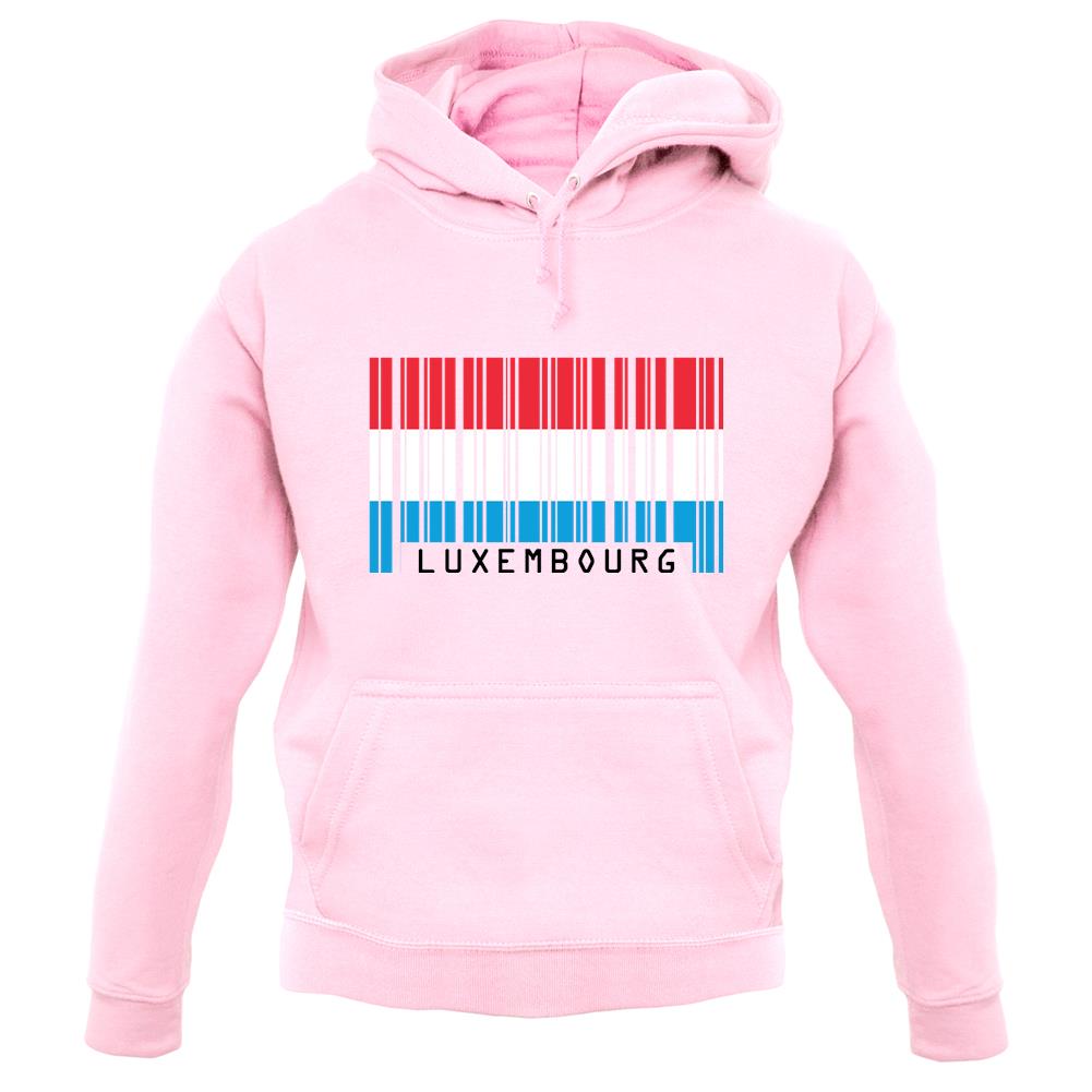Luxembourg Barcode Style Flag unisex hoodie Luxembourg Barcode Style Flag unisex hoodie