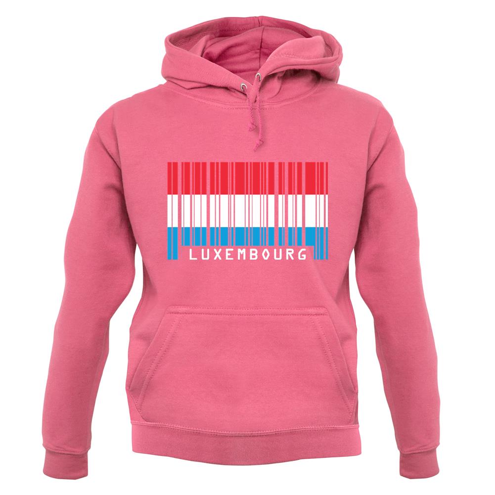 Luxembourg Barcode Style Flag unisex hoodie Luxembourg Barcode Style Flag unisex hoodie