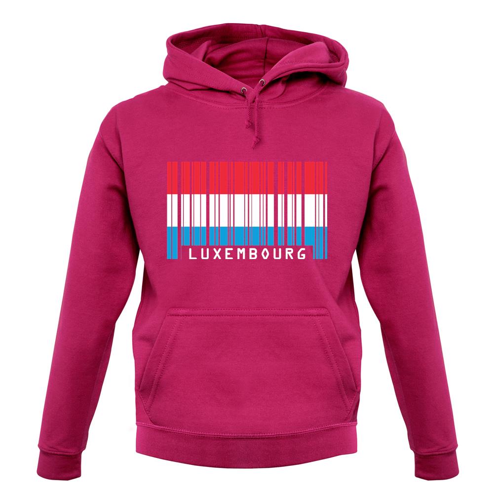 Luxembourg Barcode Style Flag unisex hoodie Luxembourg Barcode Style Flag unisex hoodie