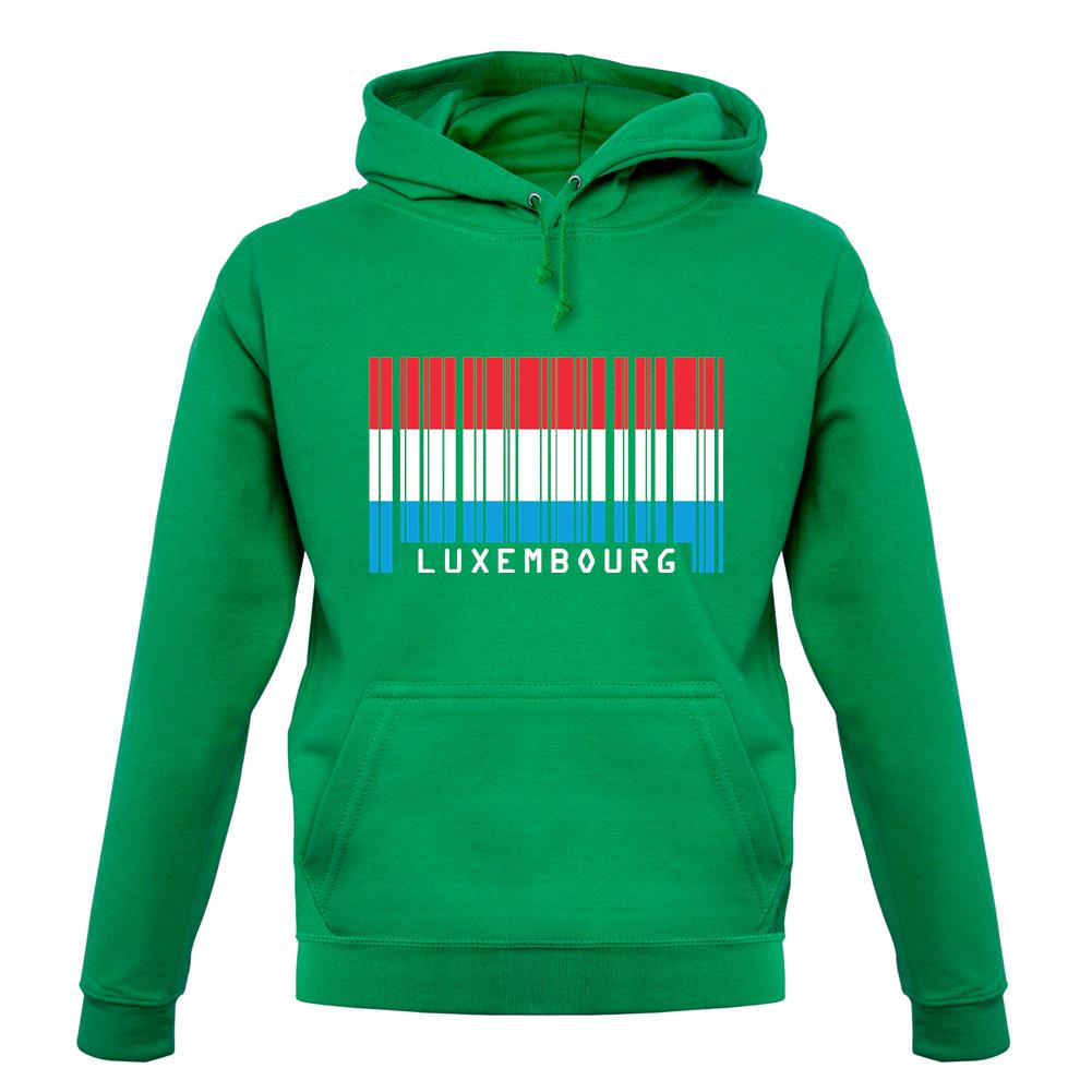 Luxembourg Barcode Style Flag unisex hoodie Luxembourg Barcode Style Flag unisex hoodie