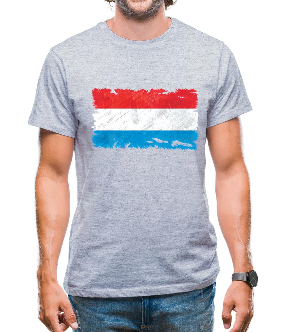 Luxembourg Grunge Style Flag Mens T-Shirt Luxembourg Grunge Style Flag Mens T-Shirt