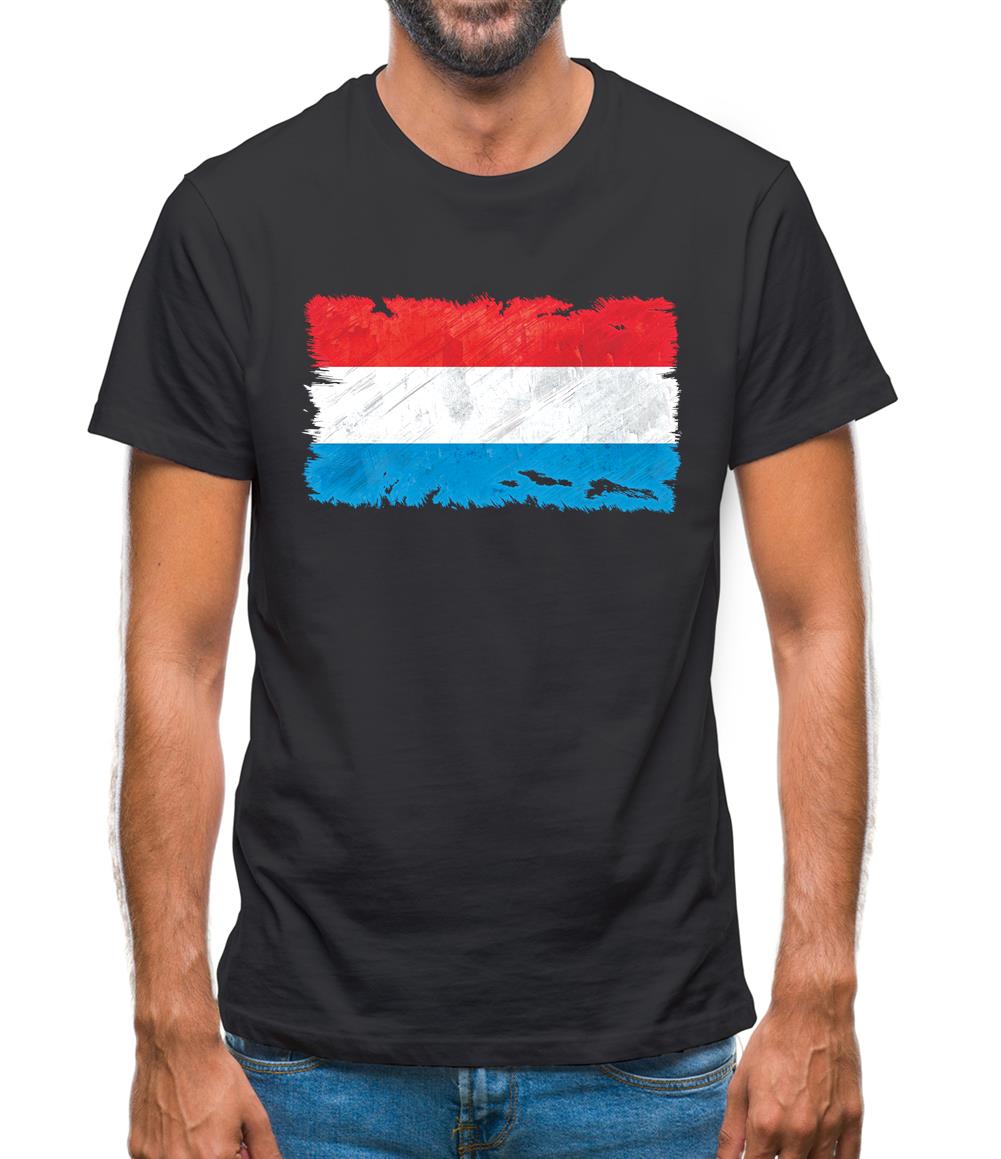 Luxembourg Grunge Style Flag Mens T-Shirt Luxembourg Grunge Style Flag Mens T-Shirt