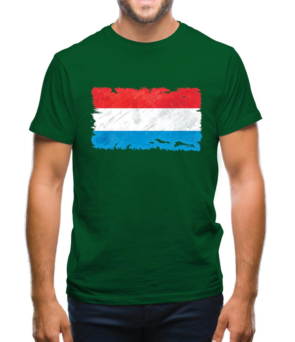 Luxembourg Grunge Style Flag Mens T-Shirt Luxembourg Grunge Style Flag Mens T-Shirt
