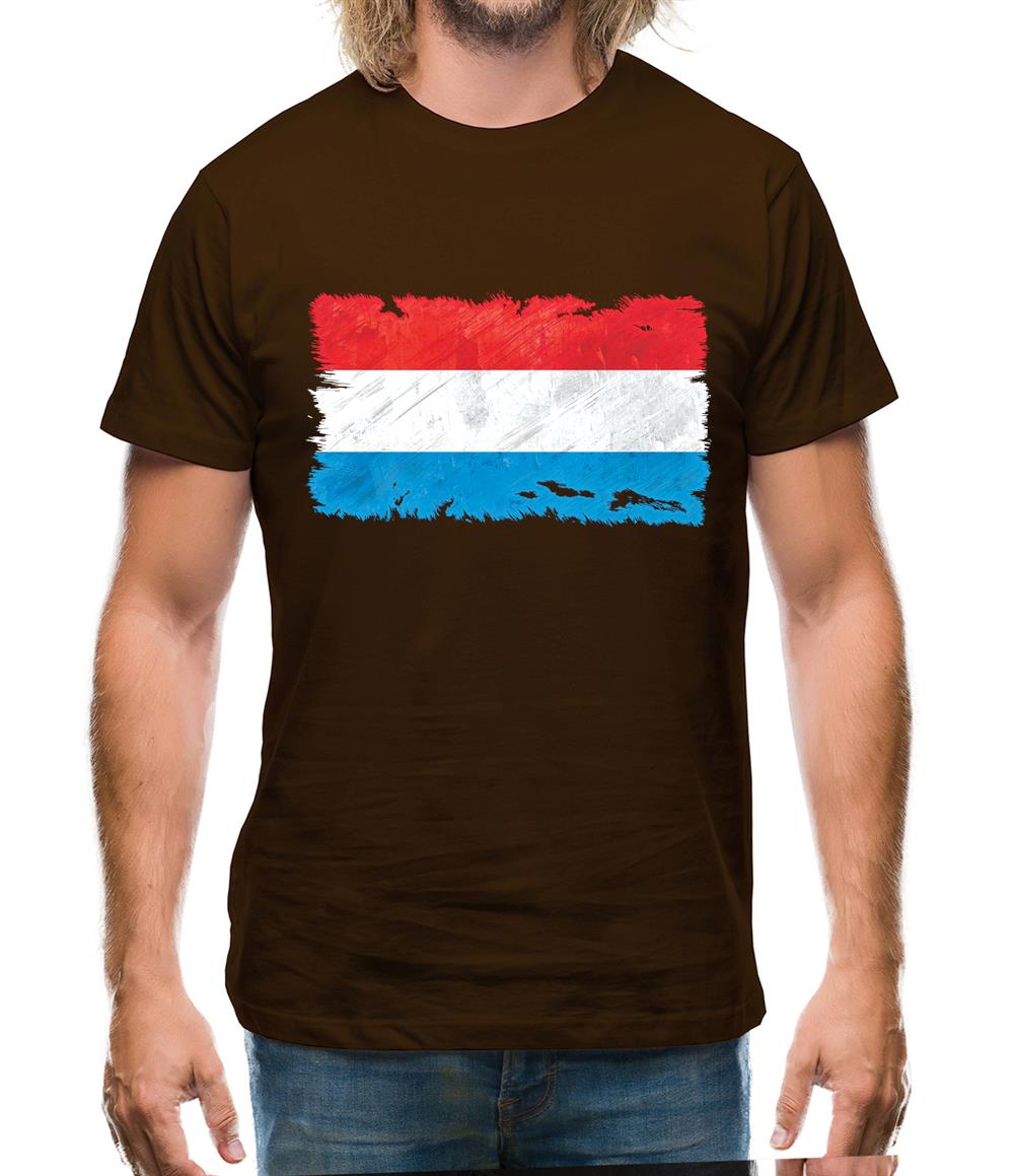 Luxembourg Grunge Style Flag Mens T-Shirt Luxembourg Grunge Style Flag Mens T-Shirt