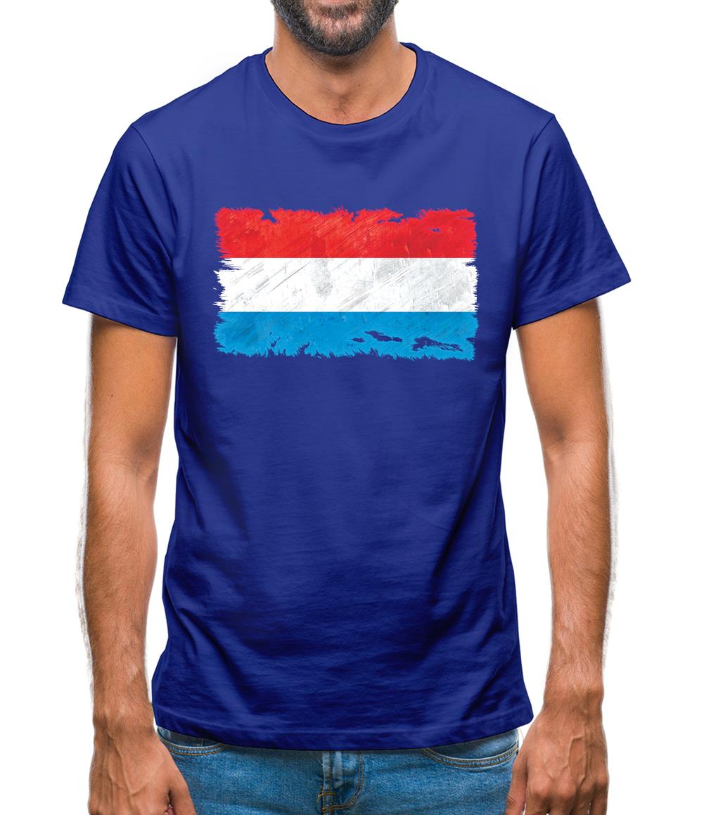 Luxembourg Grunge Style Flag Mens T-Shirt Luxembourg Grunge Style Flag Mens T-Shirt